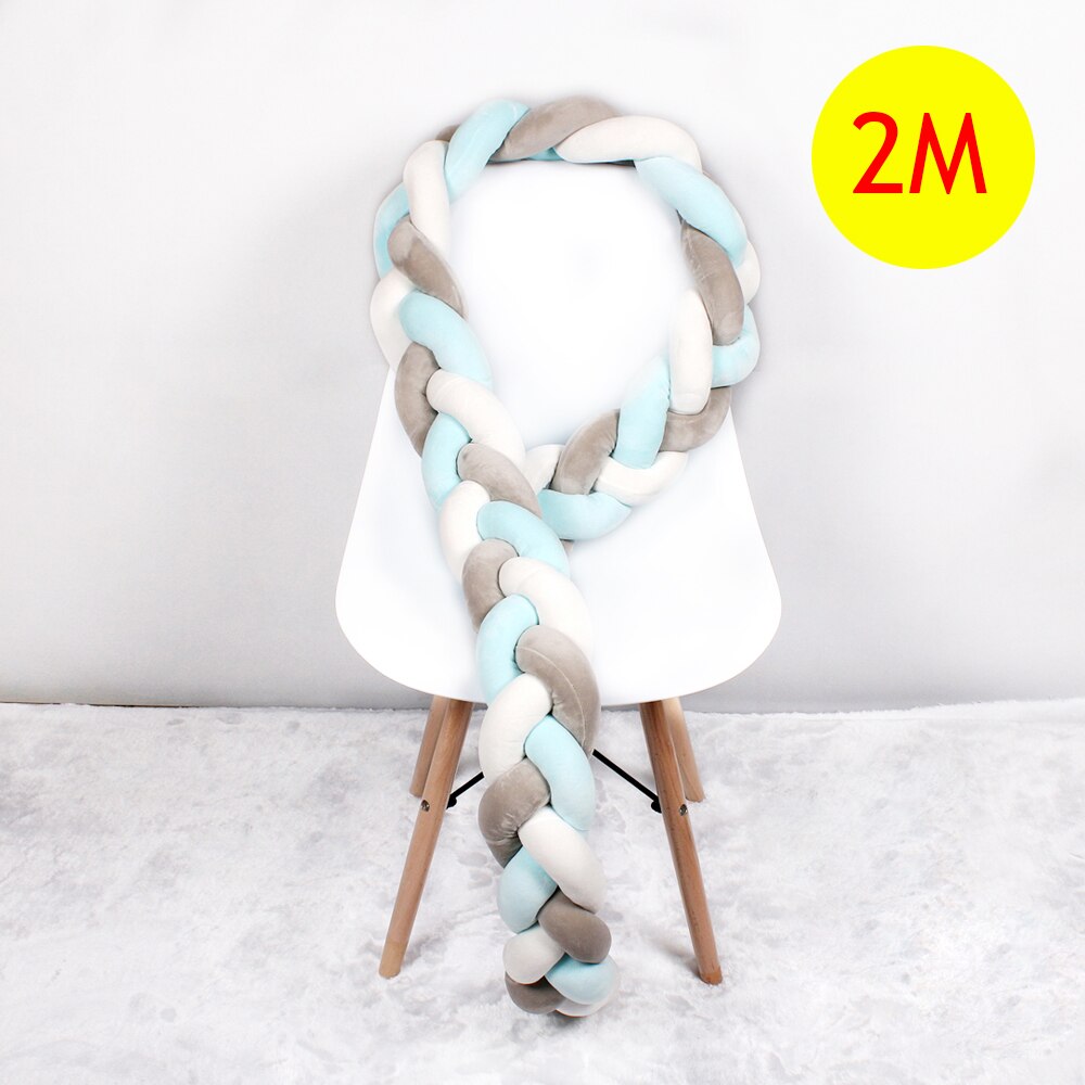 Braided Crib Bumper Baby Cushion